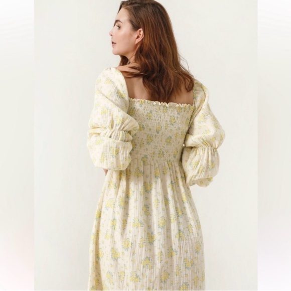 Nothing Fits But Niko Dress size M/L 100% cotton smocked dress Zinnia - Picture 4 of 8